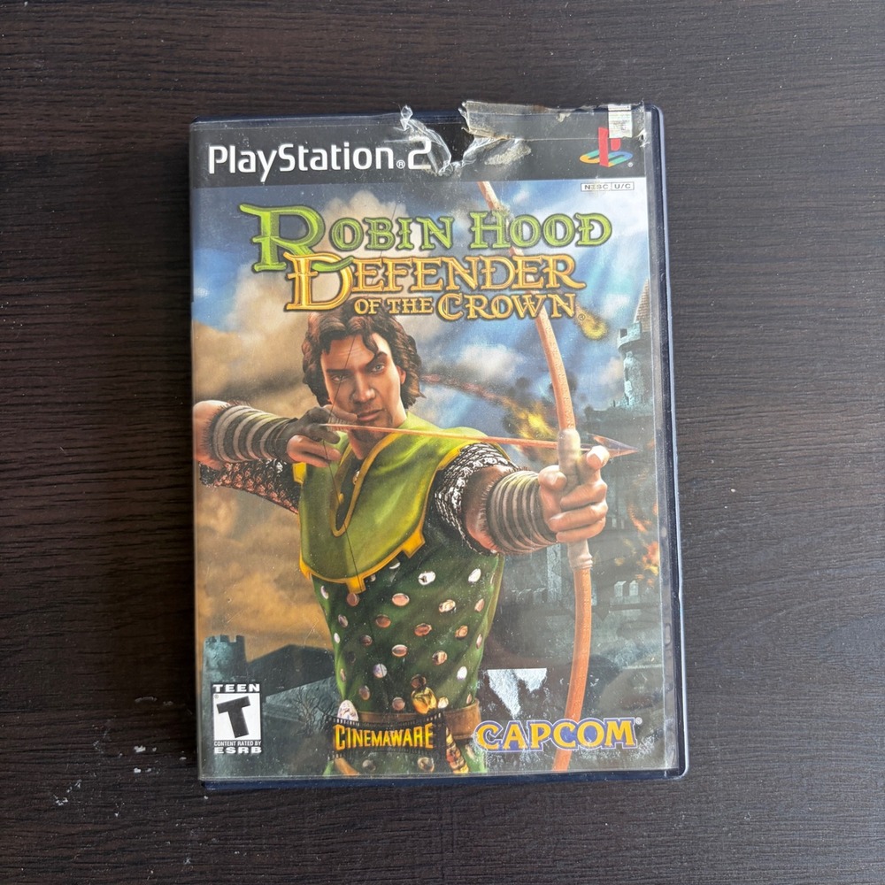 Robin Hood Defender of the Crown Sony PlayStation 2 PS2 Capcom 2003 SLUS-20723